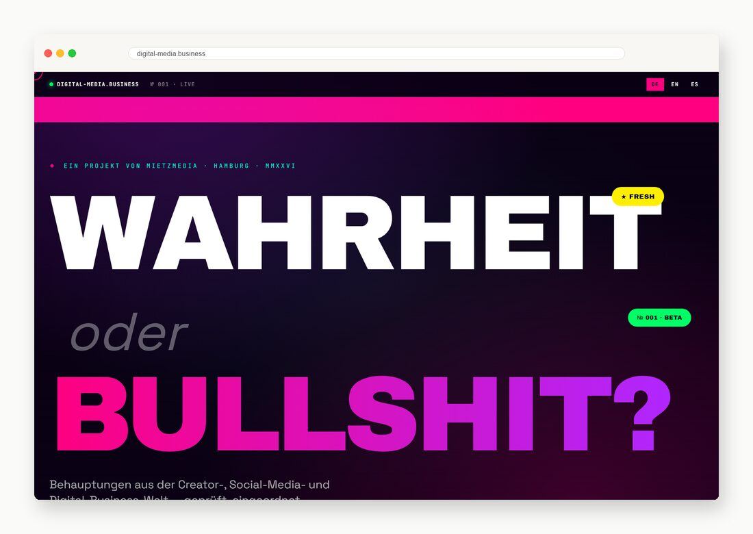 digital-media.business — Webdesign-Arbeit von MietzMedia