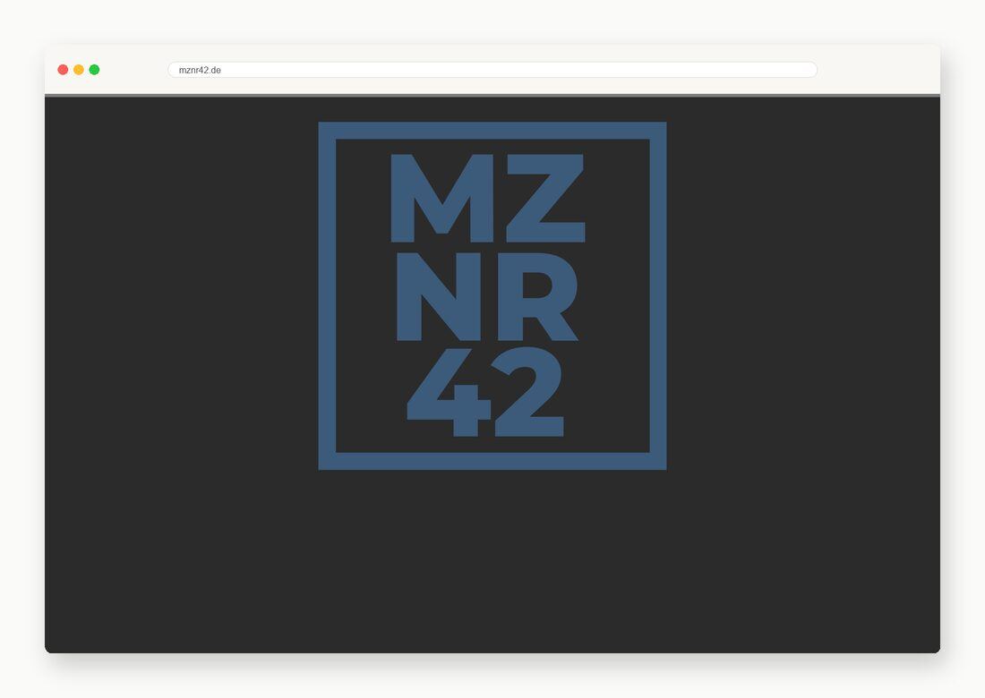 mznr42 — Webdesign-Arbeit von MietzMedia